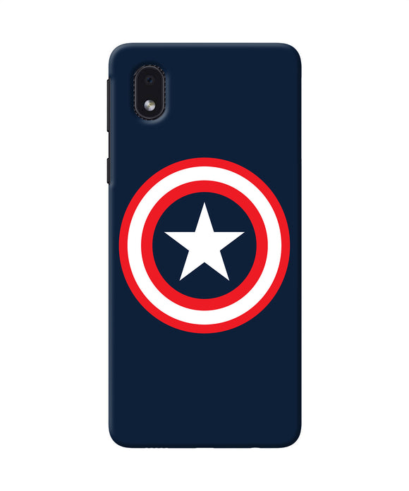 Captain America Logo Samsung M01 Core Back Cover