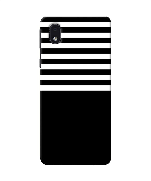 Black And White Print Samsung M01 Core Back Cover