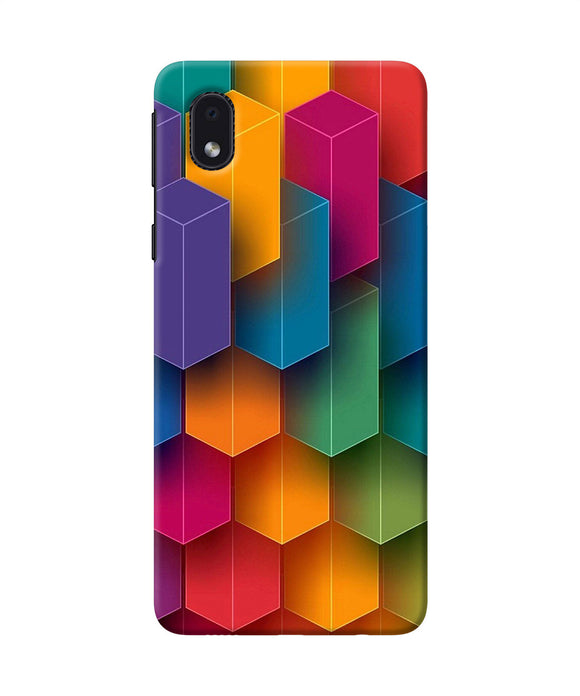Abstract Rectangle Print Samsung M01 Core Back Cover