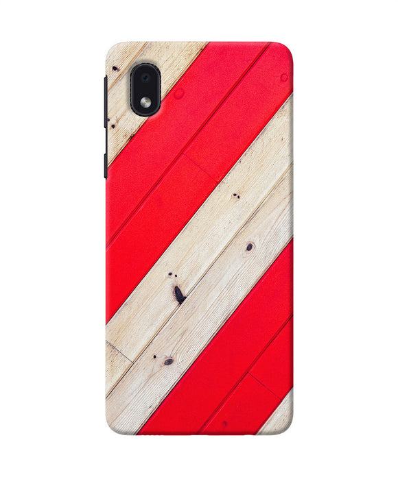 Abstract Red Brown Wooden Samsung M01 Core Back Cover