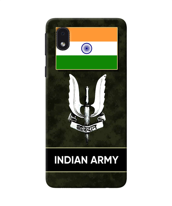 Indian Flag Balidan Logo Samsung M01 Core Back Cover