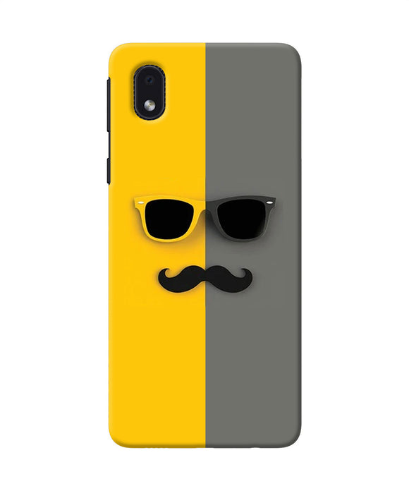 Mustache Glass Samsung M01 Core Back Cover