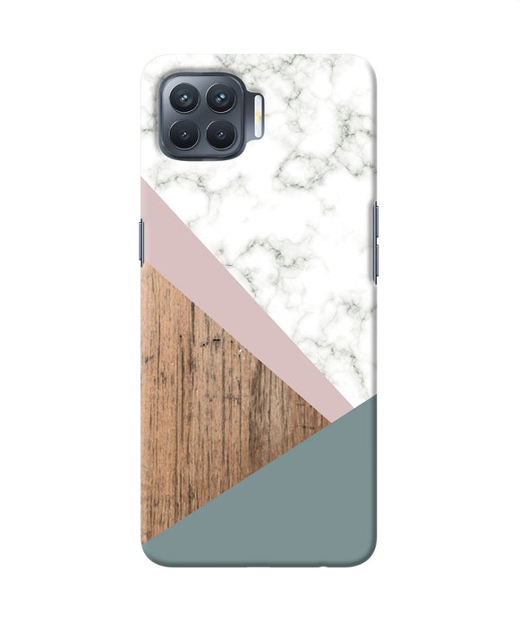 Marble Wood Abstract Oppo F17 Pro Back Cover