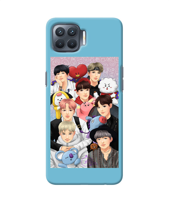 BTS with animals Oppo F17 Pro Back Cover