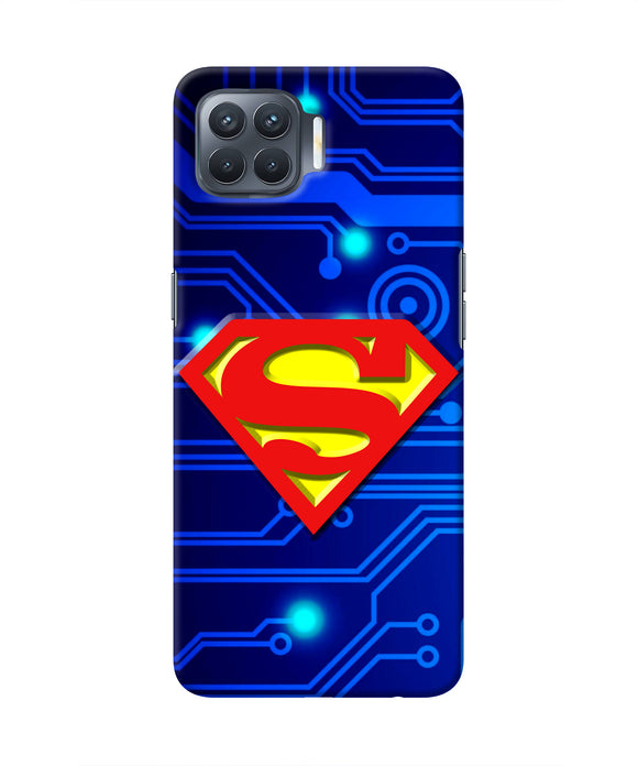Superman Abstract Oppo F17 Pro Real 4D Back Cover