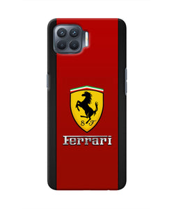 Ferrari Abstract Maroon Oppo F17 Pro Real 4D Back Cover