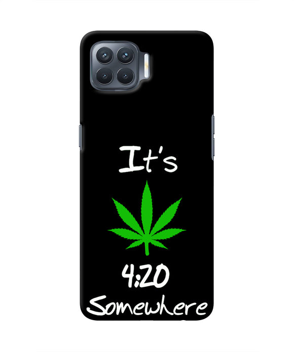 Weed Quote Oppo F17 Pro Real 4D Back Cover