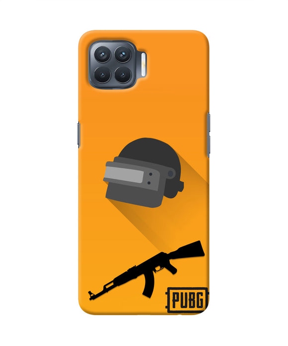 PUBG Helmet and Gun Oppo F17 Pro Real 4D Back Cover