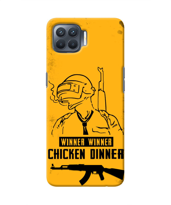 PUBG Chicken Dinner Oppo F17 Pro Real 4D Back Cover