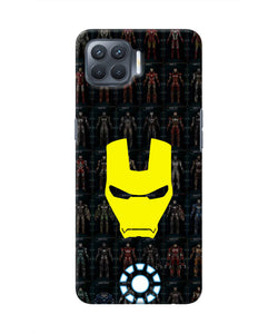 Iron Man Suit Oppo F17 Pro Real 4D Back Cover