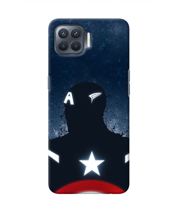 Captain america Shield Oppo F17 Pro Real 4D Back Cover