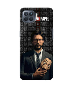 Money Heist Professor with Mask Oppo F17 Pro Back Cover