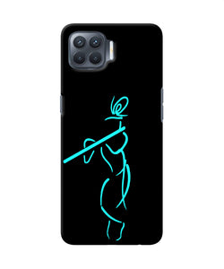 Lord Krishna Sketch Oppo F17 Pro Back Cover