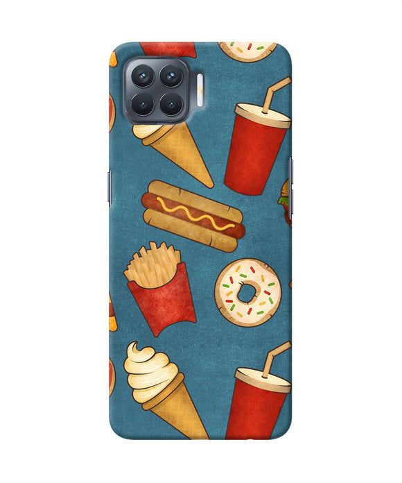 Abstract Food Print Oppo F17 Pro Back Cover