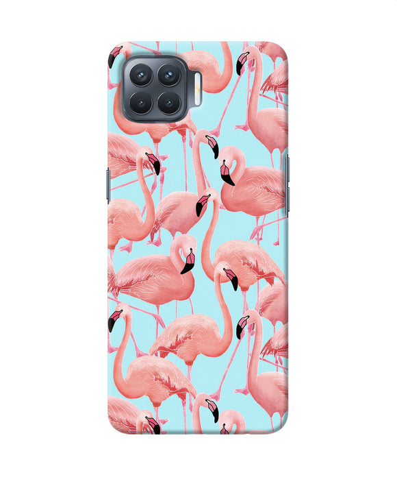 Abstract Sheer Bird Print Oppo F17 Pro Back Cover
