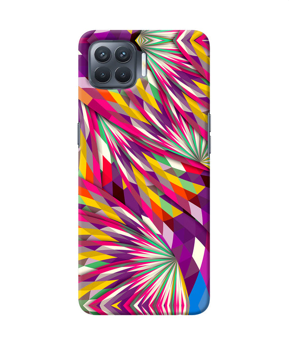 Abstract Colorful Print Oppo F17 Pro Back Cover