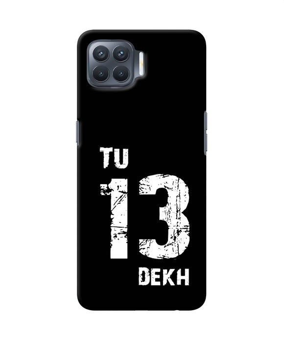 Tu Tera Dekh Quote Oppo F17 Pro Back Cover