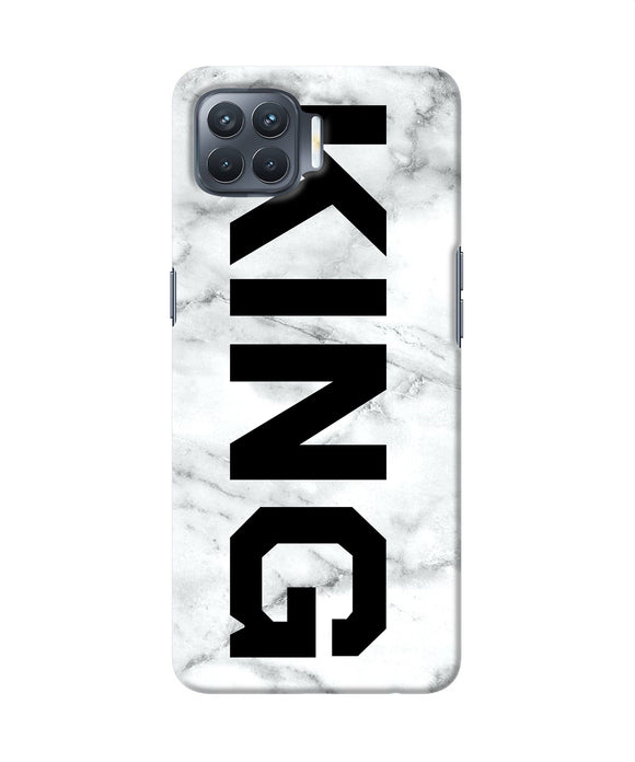 King Marble Text Oppo F17 Pro Back Cover