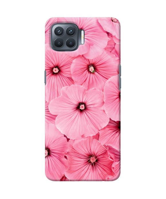 Pink Flowers Oppo F17 Pro Back Cover