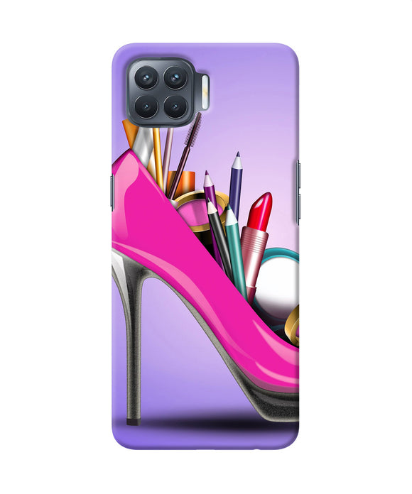 Makeup Heel Shoe Oppo F17 Pro Back Cover