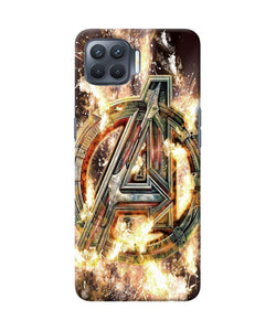 Avengers Burning Logo Oppo F17 Pro Back Cover