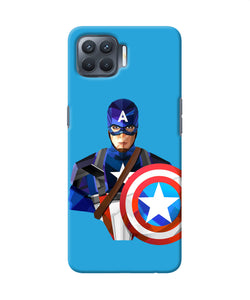 Captain America Character Oppo F17 Pro Back Cover