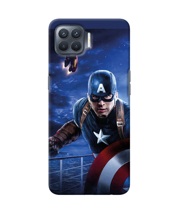 Captain With Ironman Oppo F17 Pro Back Cover