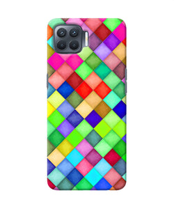 Abstract Colorful Squares Oppo F17 Pro Back Cover