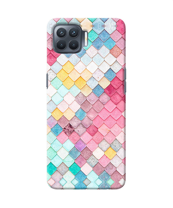 Colorful Fish Skin Oppo F17 Pro Back Cover