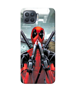 Deadpool With Gun Oppo F17 Pro Back Cover