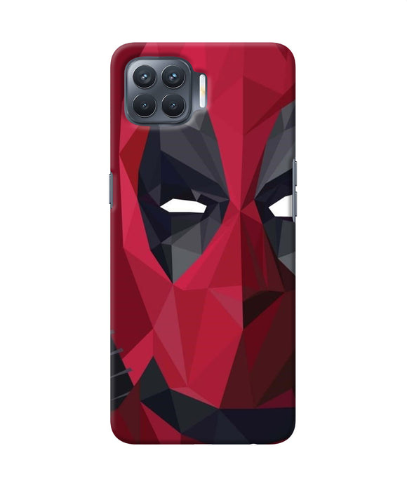 Abstract Deadpool Half Mask Oppo F17 Pro Back Cover