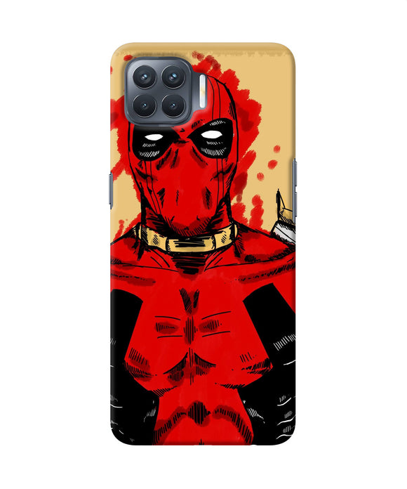 Blooded Deadpool Oppo F17 Pro Back Cover