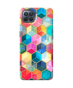 Abstract Color Box Oppo F17 Pro Back Cover