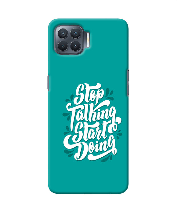 Stop Talking Start Doing Quote Oppo F17 Pro Back Cover