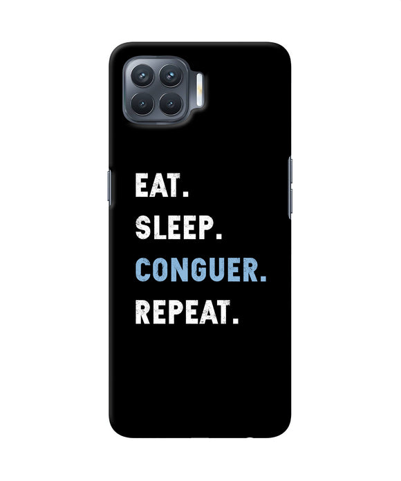 Eat Sleep Quote Oppo F17 Pro Back Cover