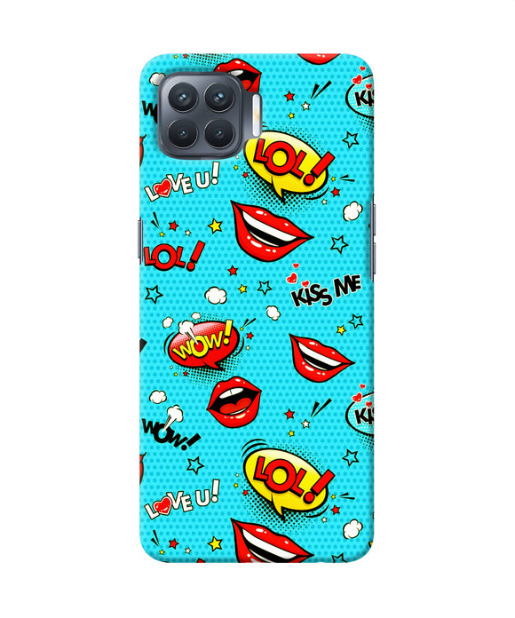 Lol Lips Print Oppo F17 Pro Back Cover