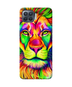 Lion Color Poster Oppo F17 Pro Back Cover