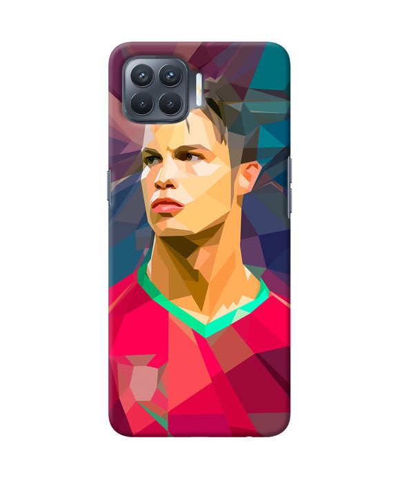 Abstract Ronaldo Oppo F17 Pro Back Cover