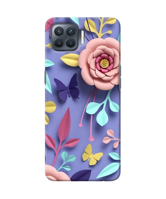 Flower Canvas Oppo F17 Pro Back Cover