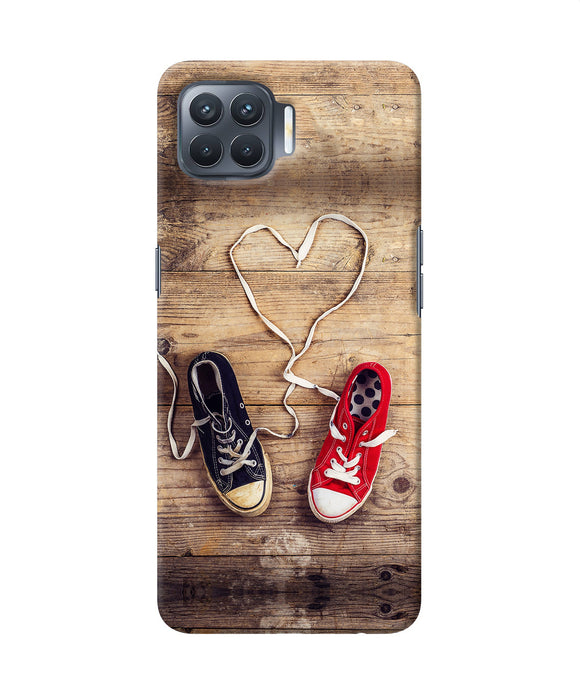 Shoelace Heart Oppo F17 Pro Back Cover
