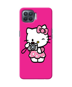 Hello Kitty Cam Pink Oppo F17 Pro Back Cover