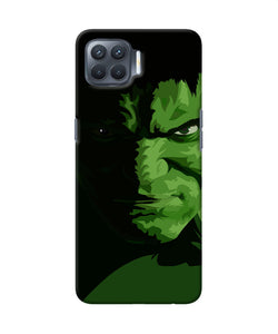 Hulk Green Painting Oppo F17 Pro Back Cover