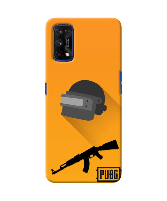 PUBG Helmet and Gun Realme 7 Pro Real 4D Back Cover