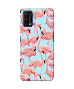 Abstract Sheer Bird Print Realme 7 Pro Back Cover