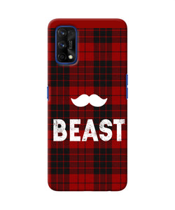 Beast Red Square Realme 7 Pro Back Cover