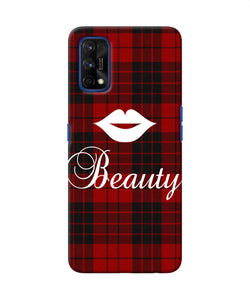 Beauty Red Square Realme 7 Pro Back Cover