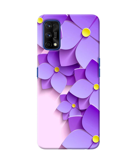 Violet Flower Craft Realme 7 Pro Back Cover