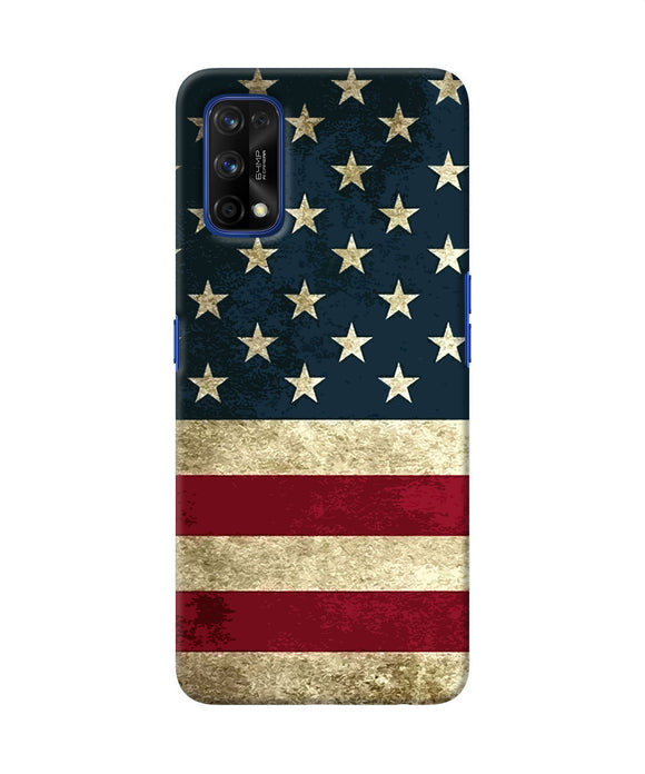 Vintage Us Flag Realme 7 Pro Back Cover