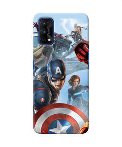 Avengers On The Sky Realme 7 Pro Back Cover