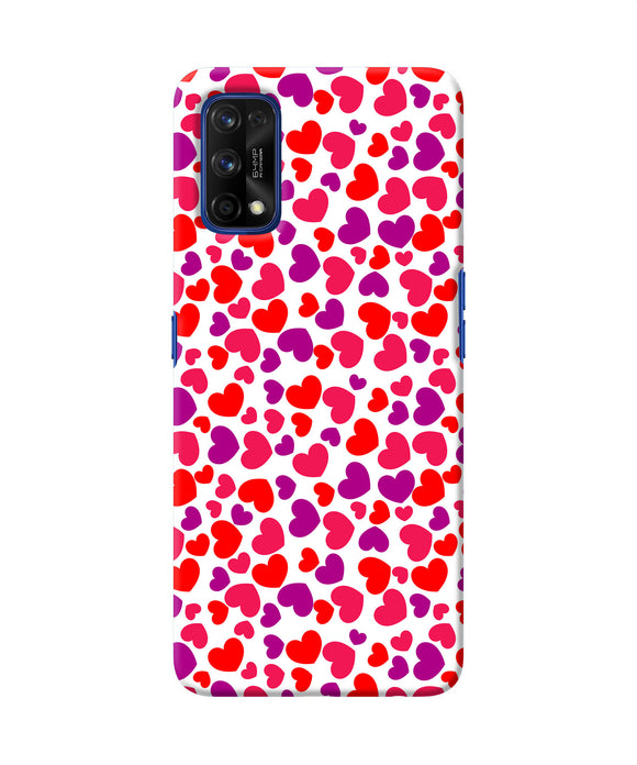 Red Heart Canvas Print Realme 7 Pro Back Cover